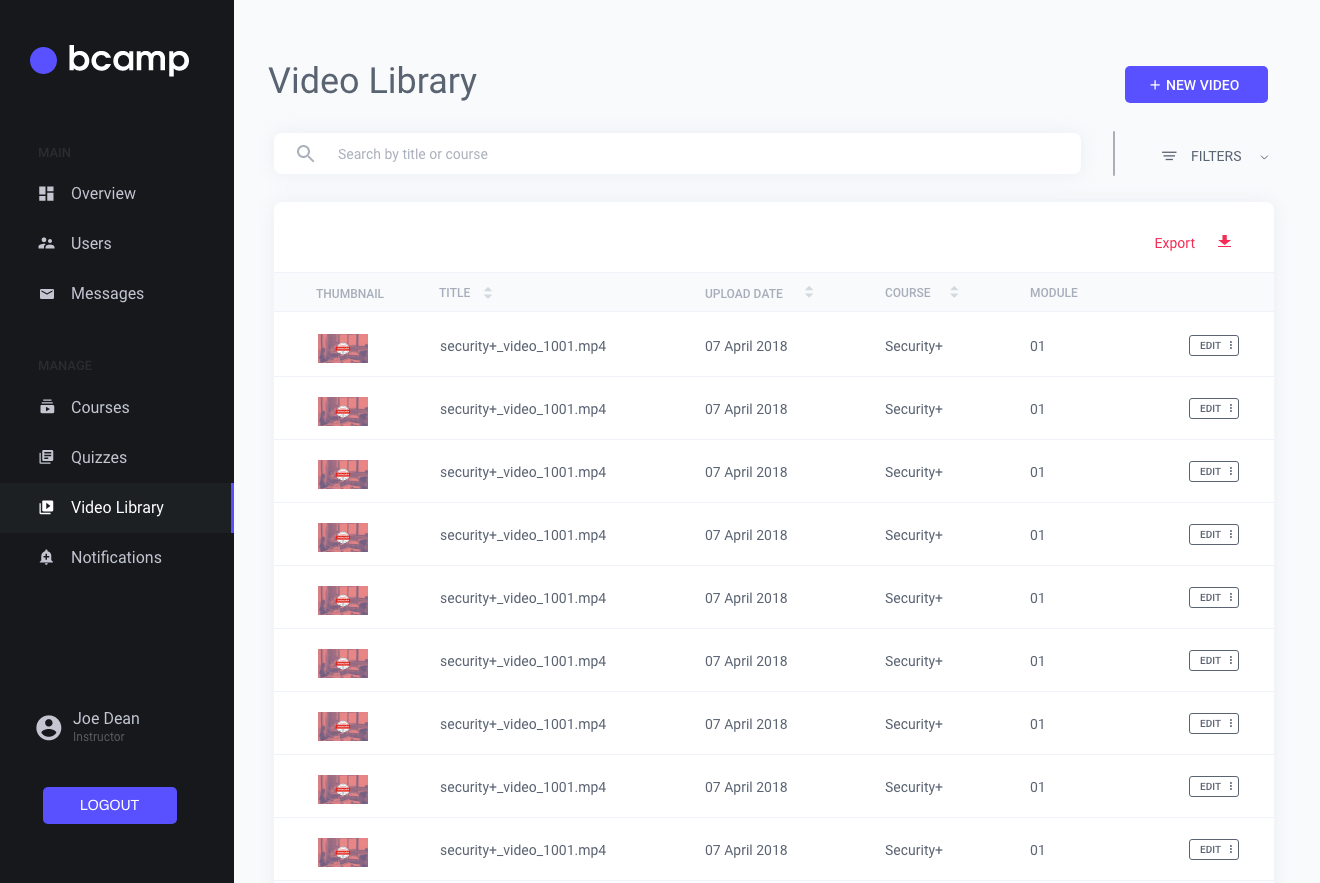 Edtech - Video Library